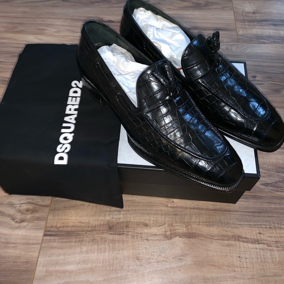 100% Real Croc Skin DSquared2 loafers - Picture 3 of 7